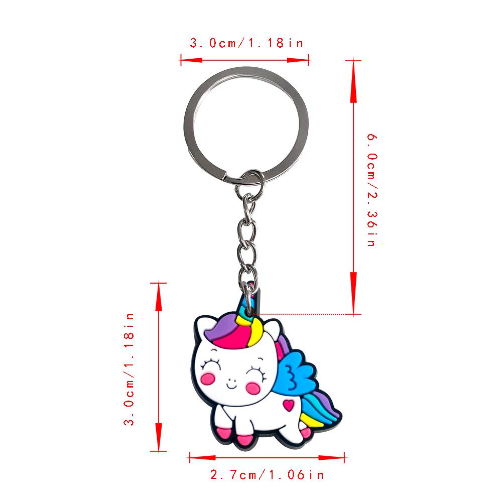 Adorable Unicorn Cartoon Keychain - DIY Backpack Pendant & Bag Charm, Hot Selling