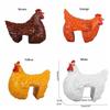 Handicraft Chicken Sculpture Cartoon Garden Statue Funny Hen Figurine  Fences