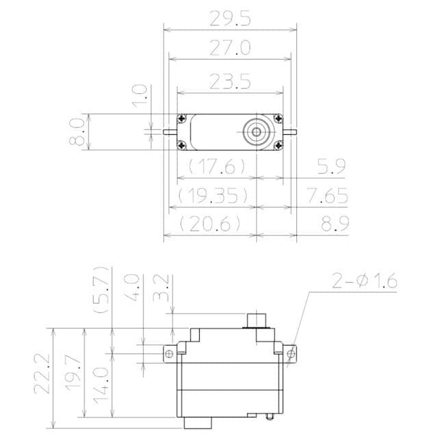 S-AG300 Small Servo (S.BUS) for F3K/Hand Launch Gliders