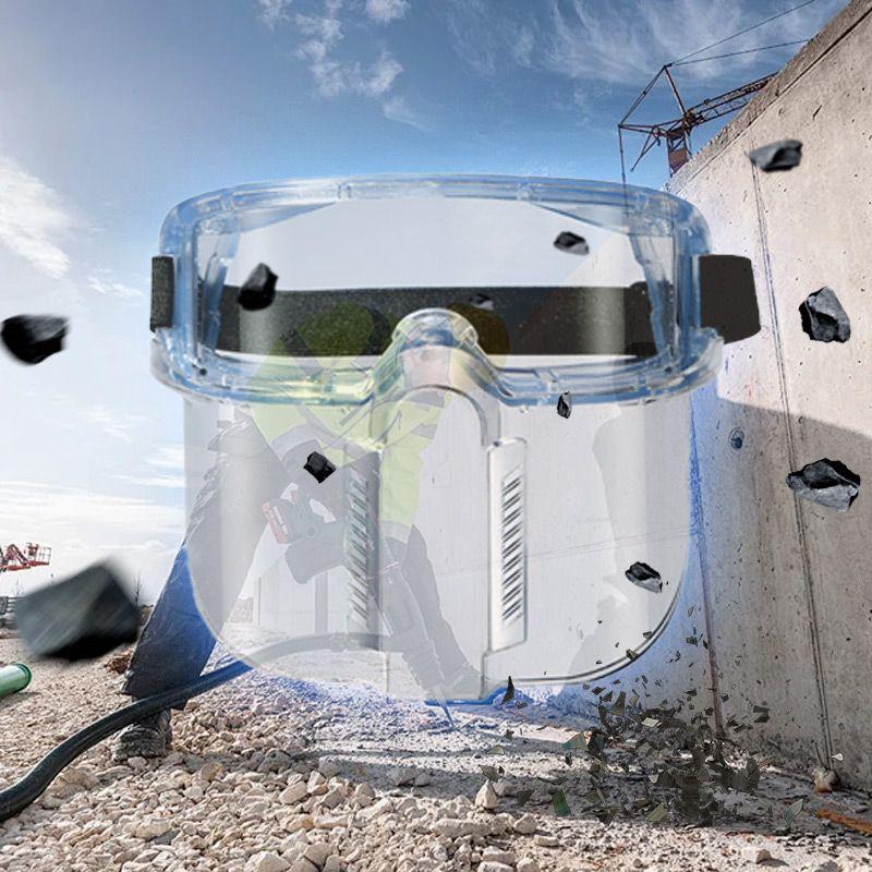 Multipurpose Ergonomic Transparent Protected Face Shield Mask For Work Polish Welding Dust Oil Splash Resistant Full Face Mask
