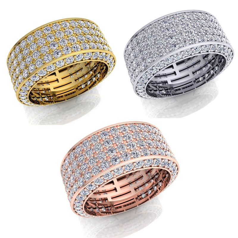 White Zirconium Crystal Alloy Inlaid Ring, Suitable for Women's Party Wedding  To Attend Banquet  Wholesale