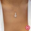 S925 Sterling Silver Classic Size Four-Claw Diamond Women'S Wedding Pendant Premium Necklace Wedding Bridal Accessories