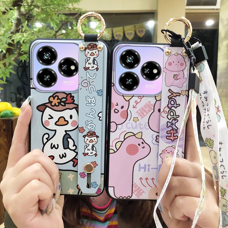 Cute Anti-dust Phone Case For ZTE Blade V60 Design/Axon 60 Lite Soft case Fashion Design Protective Waterproof Lanyard