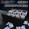Trading Card Deck Storage Box, Game Card Organizer, Holds 3000+ Cards (4 Columns), PU Leather, Vertical Card Storage, 8 Compartments, 3 Baffles, Compa