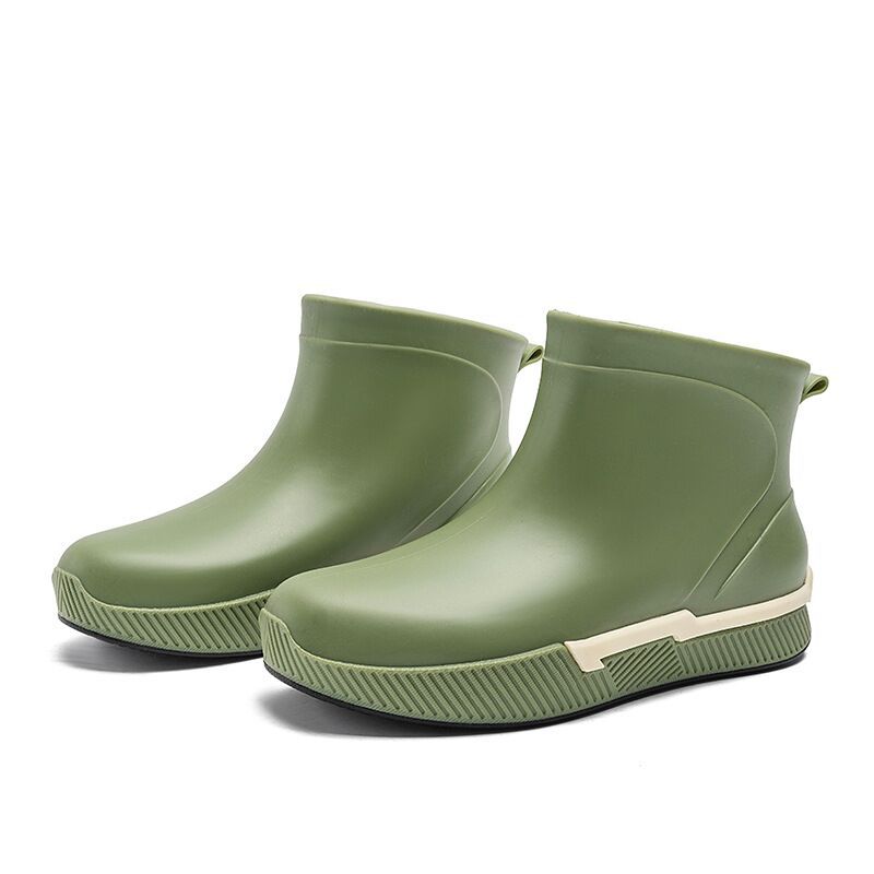 

Rain shoes women s new Korean version of fashionable adult medium tube Martin boots, comfortable and velvet warm rain boots for all seasons 35 зелёный