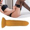 Silicone Suction Cup Corn Dildo for Women, Realistic Soft Fake Phallus with Strong Suction Base, Adult Toy for Solo Play