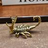 1PCS Golden Scorpion Brass Figurine, Home Sculpture Decoration, Animal Figurine, Desktop Ornament.
