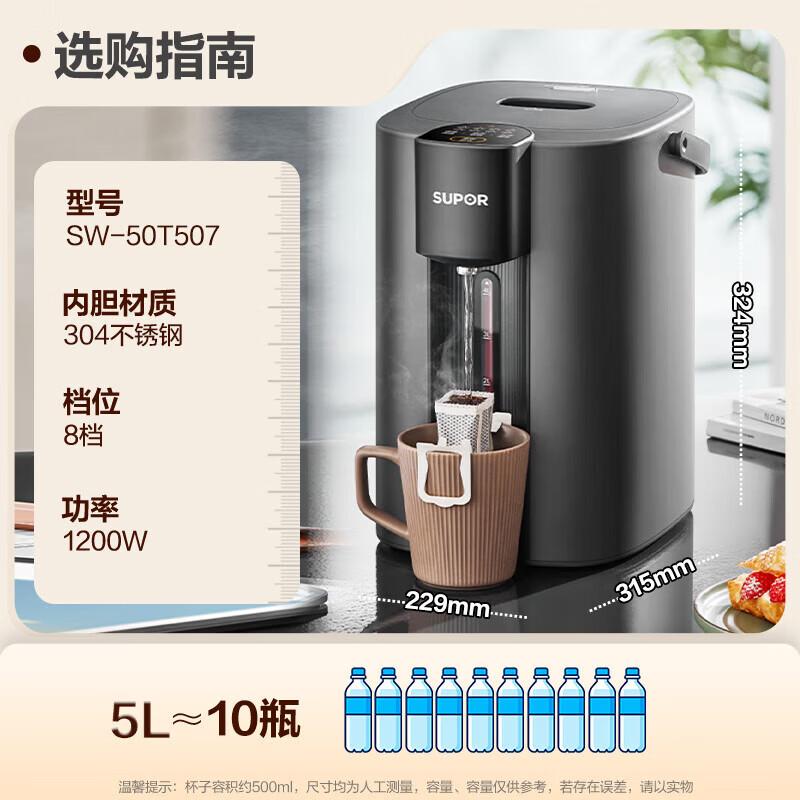 SUPOR 5L Smart Electric Hot Water Kettle and Dispenser