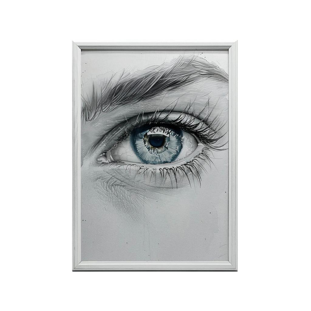 Captivating Look Captivating Look, 50X70 Cm, Gold Aluminum Frame, 230 Gsm Matte Paper