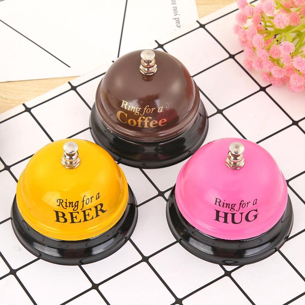 Ringbell Metal Service Bell Novelty Dinner Reminder Bell Creative Desk Call Bell  Student Gift