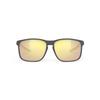 RUDYPROJECT OVERLAP Charcoal Matte Gold 58mm Sunglasses, Frame, Multi-Laser Lens, SP775738-0000,