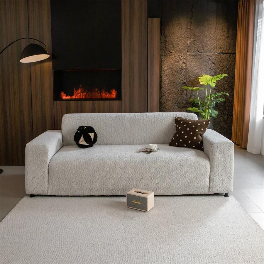 

Household All-inclusive Four Seasons Universal Sofa Cover Sofa Towel Elastic Sofa Cover Non-slip Dustproof Fabric Sofa Cover 1 Seat (90-140cm)