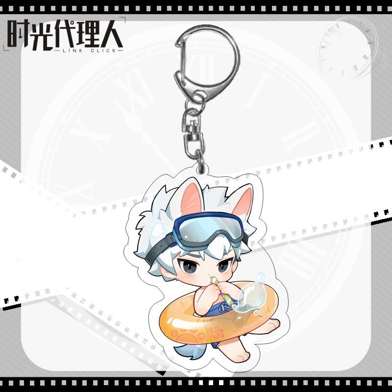 6CM Anime Link Click Shiguang Daili Ren Cosplay Schlüsselanhänger Cheng Xiaoshi Lu Guang Acryl Figur Anhänger Schlüsselanhänger Geschenk für Fans