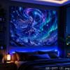 Moon Galaxy Anime Girl Aesthetic Tapestry Colorful Cosmic Fantasy Wall Hanging Teen Dorm Bedroom Otaku Home Decor