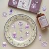 50 Pieces of Purple Dream Transparent Stickers for Water Cup Phone Case, Luggage Box Decoration and Waterproof Stickers