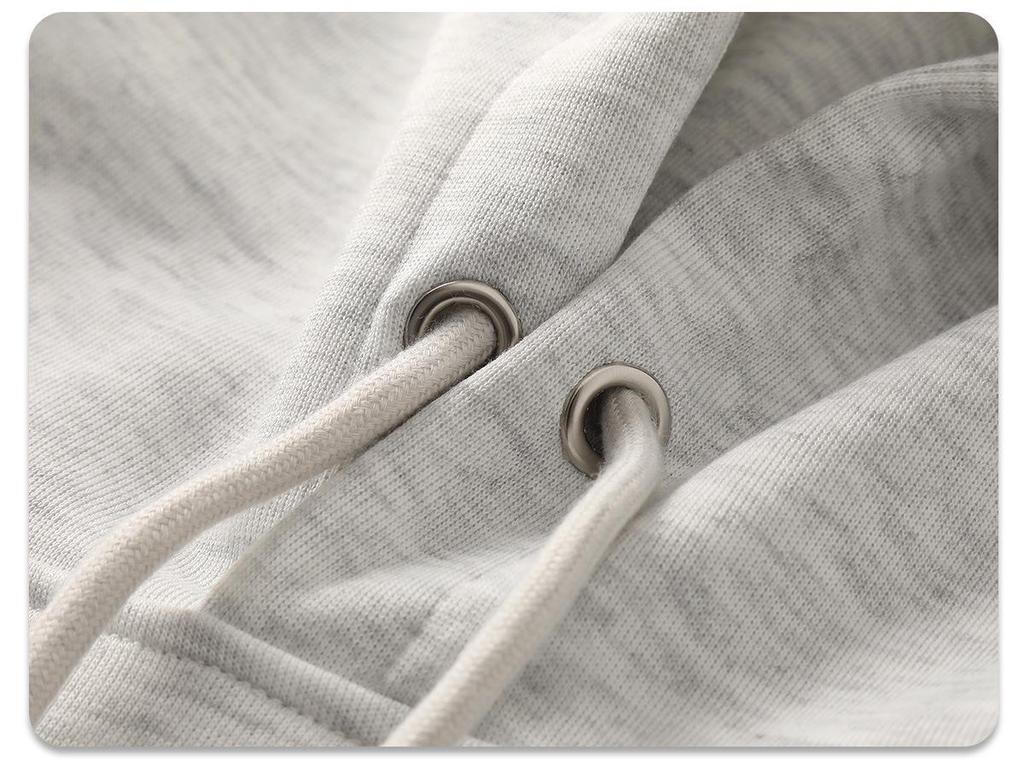 Men's Heavyweight Antibacterial Faux Cotton Hoodie - Solid Color, Unisex, Fall/Winter Essential