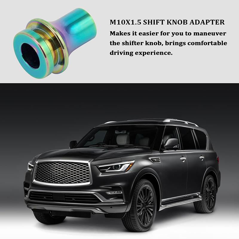 

Car Gear Shift Knob Adapter Aluminum Alloy Manual Gear Shifter Lever Connector Cab Modified Accessories чёрный