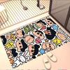 Crayon Shin Print Rug, Washable Floor Carpet, For Entryway Dorm Laundry Room Office Study, Home Decor Birthday Christmas Gift