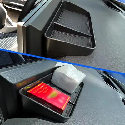 For Toyota RAV4 2019 2020 - 2025 Dashboard Storage Box Center Console Hidden Tray Behind Screen Car Interior Accessories