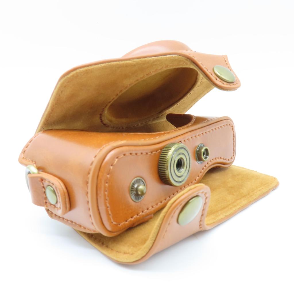 Synthetic Leather Digital Camera Case Compatible with Canon PowerShot SX740 HS SX730 Powershot SX740HS SX730HS Storage Protection Lens Cover Shoulder