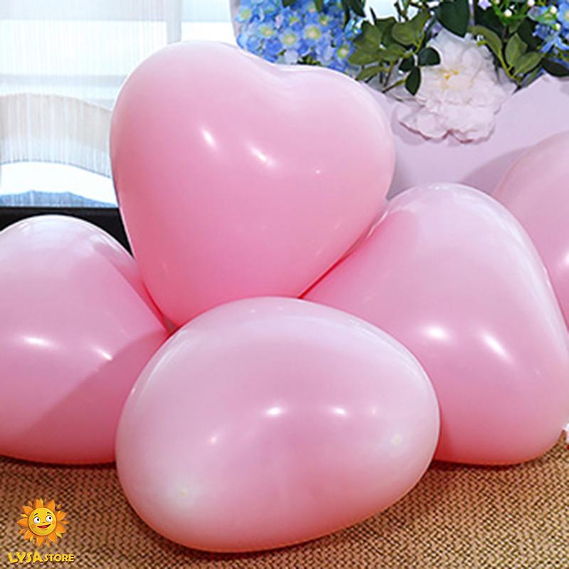 12inch Heart Shaped Balloon Love Anniversary Macaron Birthday Party Decoration Propose Wedding Site Layout Baby Shower Kids Toy