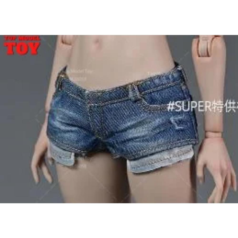 1/6 Roztrhané tričko Džínové šortky Kalhoty Vesta Kryt nohou Oblečení Modelová postava 12'' TBL JO Worldbox Akční figurka ženského vojáka Tělo