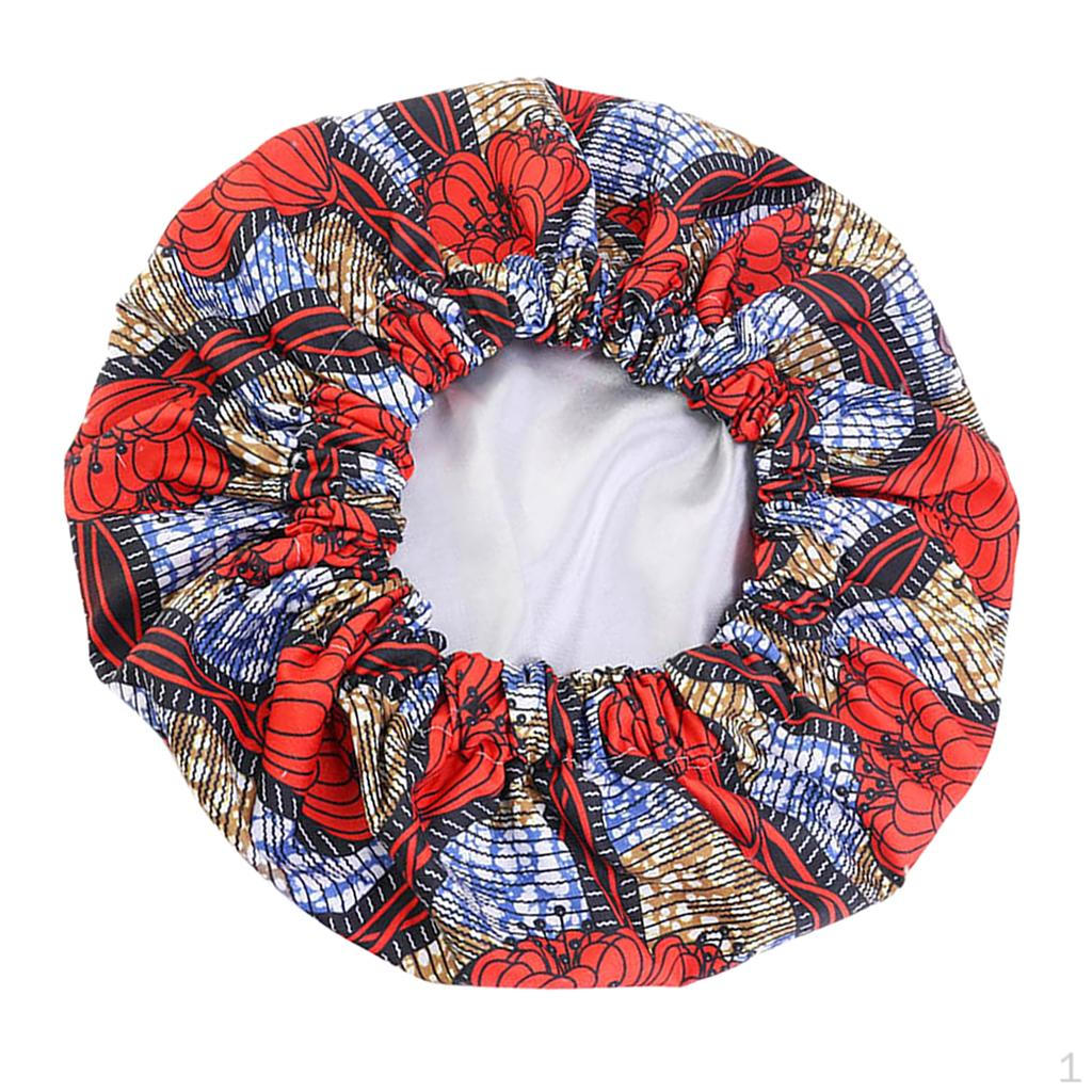 Night Sleep Cap Hair Bonnet Hat Head Cover Turban Elastic