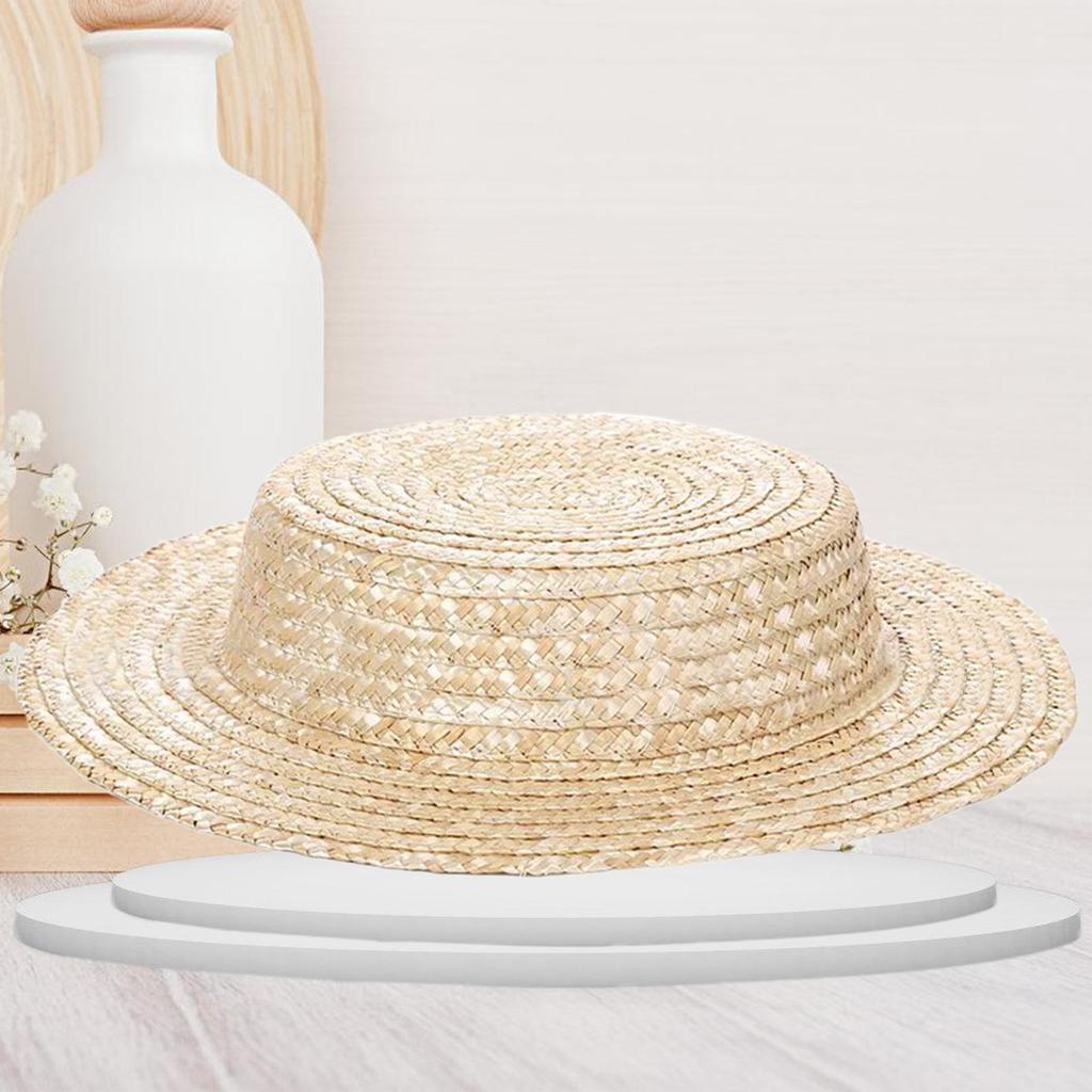 Handwoven Bonnet Hat Base Sun Protective Hat French Victorian Straw Hat Base Picnics Top Hat Vintage Panama Hat Accessory