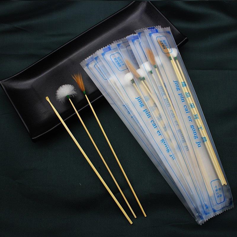 2/3Pcs Goose Feather Earpick Wax Remover Curette Adult Bamboo Handle Ear Dig Tools Spoon Cleaner Stick Health Care Ear Cleaner