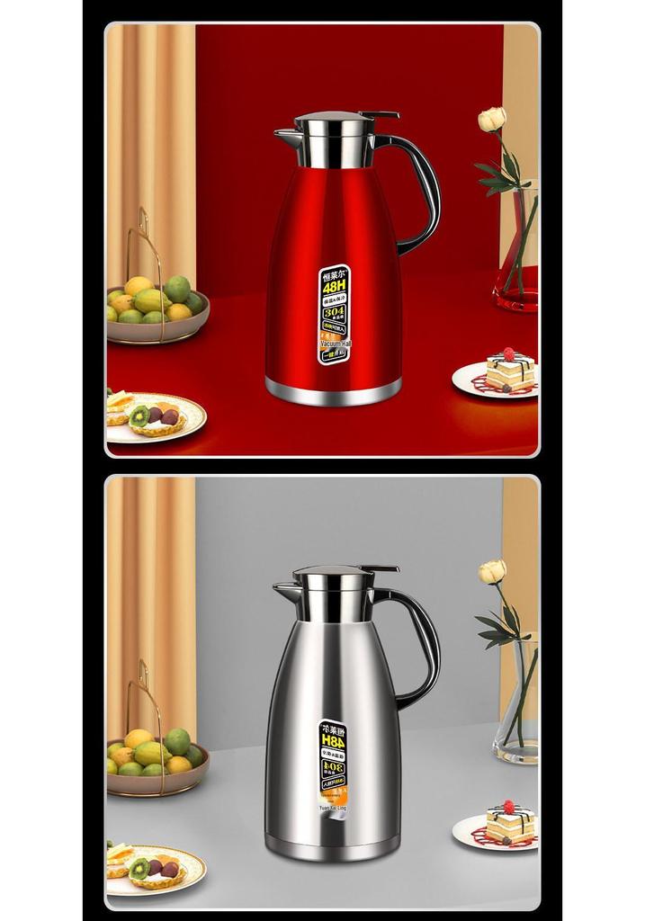 Stainless Steel Large Capacity Insulated Thermos Kettle for Stewing and Boiling Water