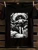 Black Anime Horror Manga Girl Print Harajuku Style T-shirt