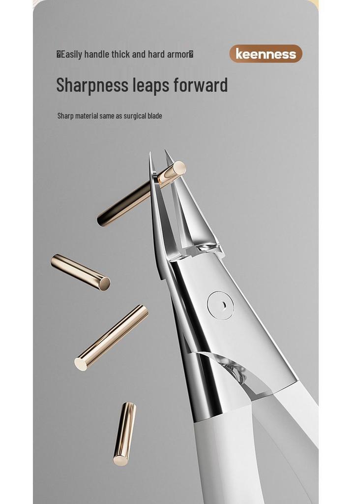 Multi-Functional Angled Stainless Steel Ingrown Nail Pliers for Thick Toenails