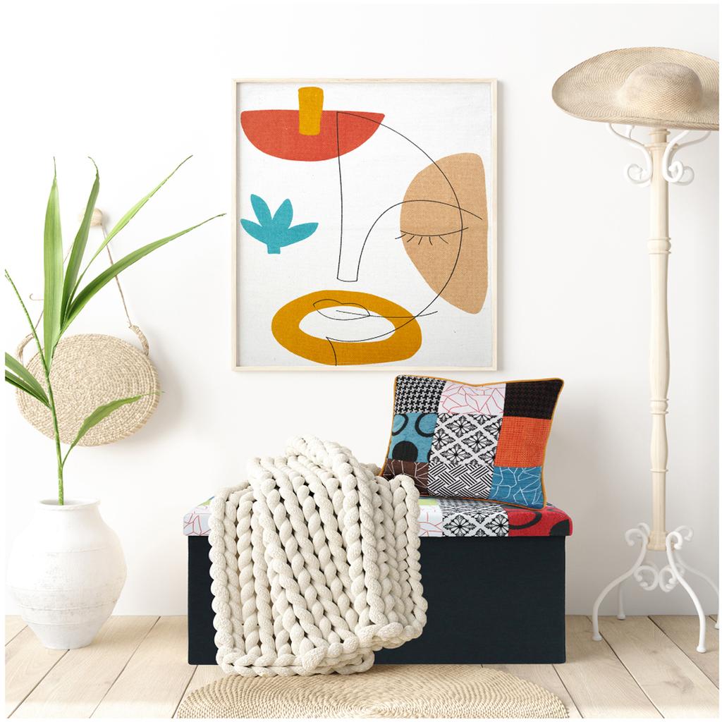 Les Trésors De Lily [A2285] - Baumwollteppich 'Arty' mehrfarbig - 80x50 cm