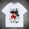 Dragon Ball Wukong joint short-sleeved T-shirt male queen big hand-painted same men's and women's pure clothes loose halfsleeves
