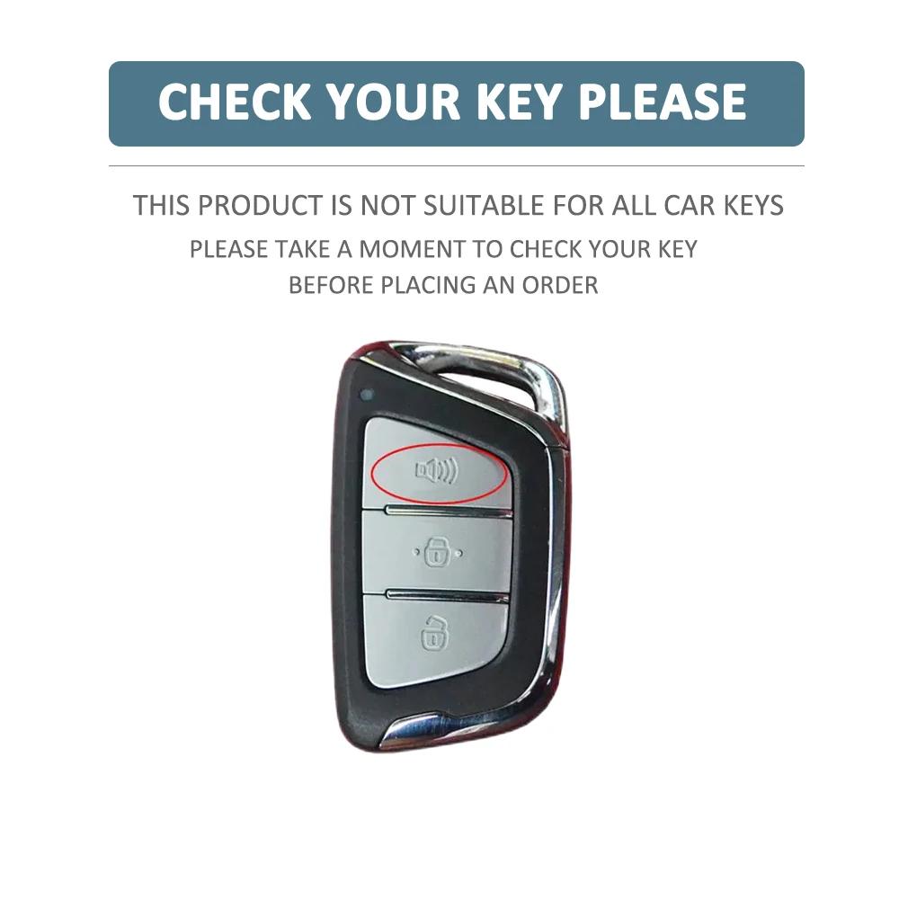 3 Buttons Silicone Car Fob Key Cover Case for JAC JIAYUE A5 X4 X7 IC5 IEV T50 S2 S3 S4 S5 S7 T8 Refine M6 Smart Remote Keychain