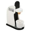 Kids Coffee Maker Playset Black White Rounded Edges Educational Wood Vivid Toddler Kitchen Playset f