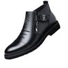 Neue britische Herrenschuhe aus echtem Leder Britische Business-Lederschuhe für formelle Anlässe Herren-High-Top-Stiefel aus samtigem Rindsleder