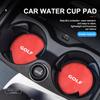 LEG1 2pcs Car Suede Coaster Water Cup Holder Drink Pad Auto Interior Accessories For Volkswagen VW Golf Jetta Passat mk4 mk5 mk6 CC