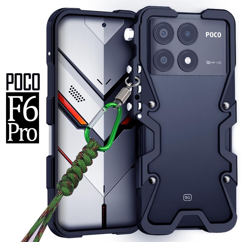 Luxury Sports Metal Aluminum Bumper Armor Case for Xiaomi Poco X7 X6 X5 F7 F6 F5 M6 Pro F7 Pro Ultra X6 Neo Shockproof Back Case