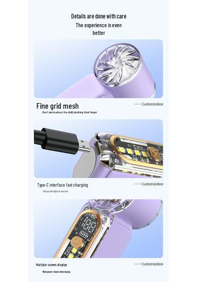 Mini X699 USB Pocket Fan: High-Speed, Powerful Wind, Portable Handheld Design