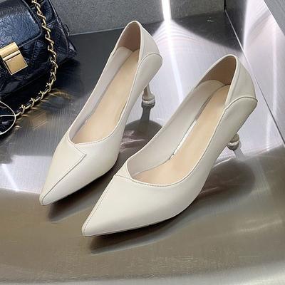Französisch nicht müde Füße High Heels Damen 2025 Frühling und Sommer neue Mode bequem spitz vielseitig Stiletto Damen Einzelne Schuhe