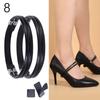 New Women Shoeslaces for High Heels Shoes Decorations Buckle Lazy Shoelaces Elastic Band Anti Falling Heel Non-Slip Belt Strap