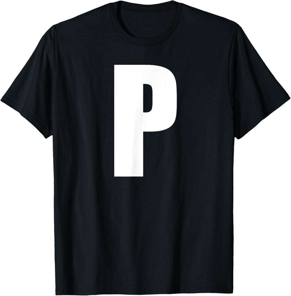 Letter P Black T-shirt