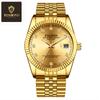 Tycoon Gold Waterproof Couple Watch: Stylish Gold Watches for Men and Women