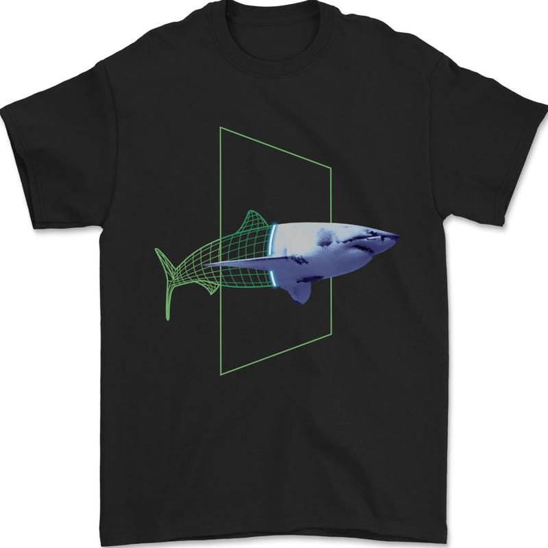 

A Sci-Fi Shark men s 100% cotton t-shirt - Men s Summer Cotton Graphic Tee S разноцветный