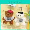 Charming Original Teddy Bear Plush Keychain With Soft Material And Unique Design
