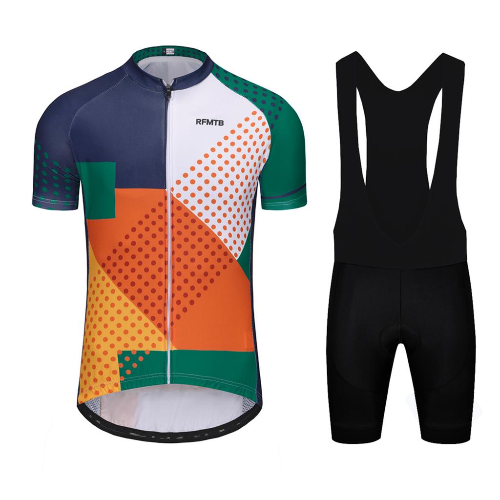 Profesjonalna koszulka kolarska z krótkim rękawem Maillot Ciclismo Męskie zestawy koszulek kolarskich Letni oddychający strój kolarski