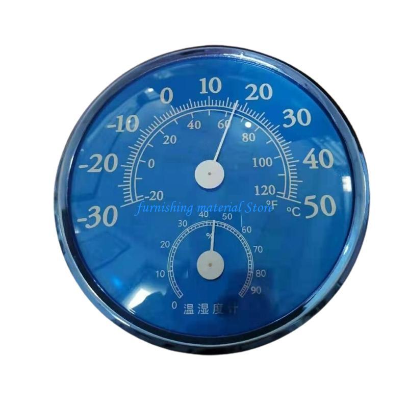 Y5GD Innen-Temperatur-Feuchtigkeits-Detektor Sensor-Messgerät Tisch-Analog-Thermometer Hygrometer Großes Display für Zuhause Büro