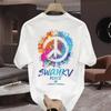 Summer High-quality 100% Cotton American Youth Short Sleeve T-shirt Men's and Women's Fashion Brand Street Baggy Top with Ins
