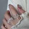 Hollowed-out Heart-shaped Ring for Women, High-end Style, Multi-layered Wear On The Index Finger, Versatile Finger Ring
